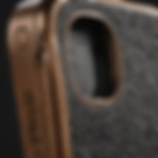 Close-up view showcasing the texture of the Gripmunk case