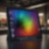 Elegant display of iPad Air color spectrum