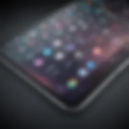 Close-up view of the iPhone Tab showcasing its sleek design.