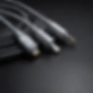 Connecting Apple Devices Close-up view of lightning cables connecting to a multicharger