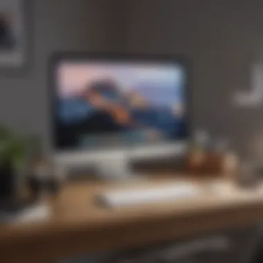 Multicharger in Modern Workspace A sleek desk setup featuring a multicharger with Apple devices