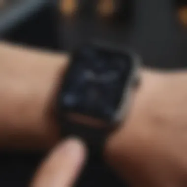 Apple Watch displaying Find My app interface