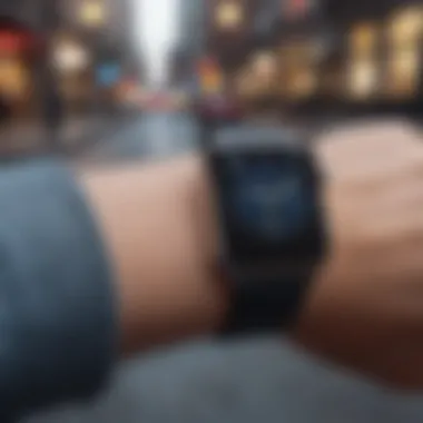 Smartphone showing location tracking for Apple Watch