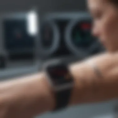 Future of Wearable Health Monitoring Devices Futuristic concept of wearable health monitoring devices