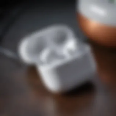 AirPods with advanced features showcased in a futuristic design