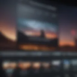 User interface of iMovie showcasing video editing features