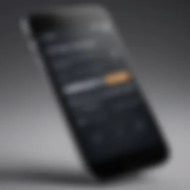 Close-up of a smartphone displaying a password screen