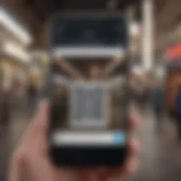 Scanning a QR code with an iPhone camera