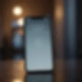Secure login screen on an iPhone