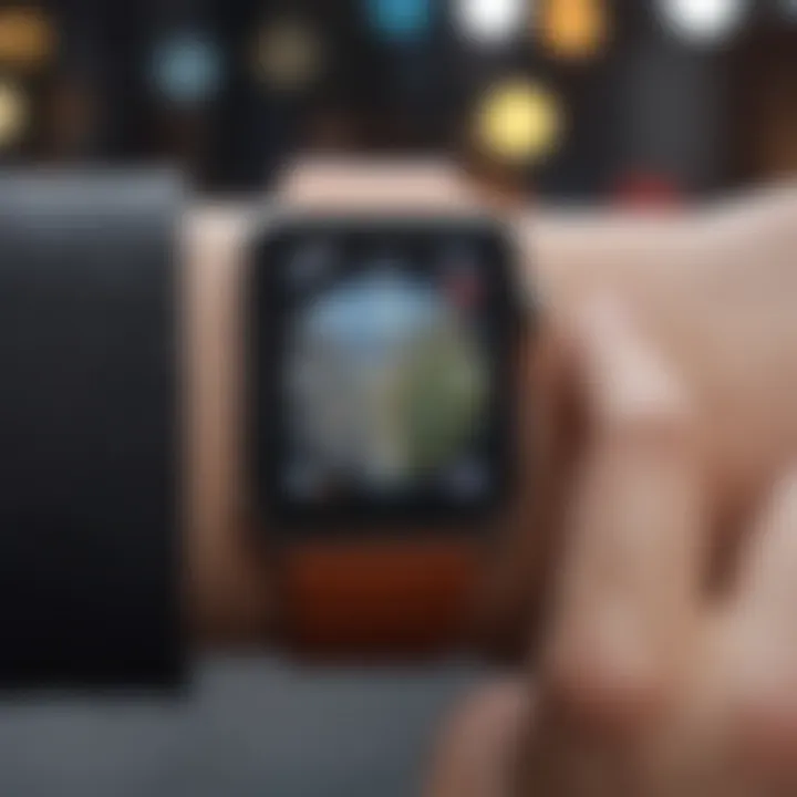 Screenshot of Find My app interface showing iWatch location