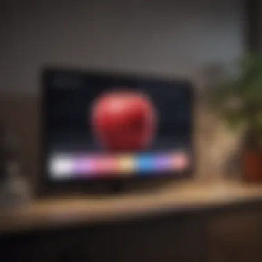 Apple Music Interface on Television