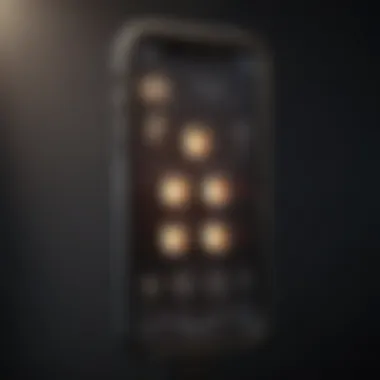 Side buttons on an iPhone illustrating the flashlight toggle