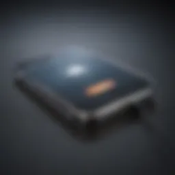 Visual representation of iCloud data transfer