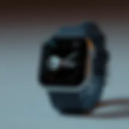 Close-up of an Apple Watch displaying AT&T connectivity