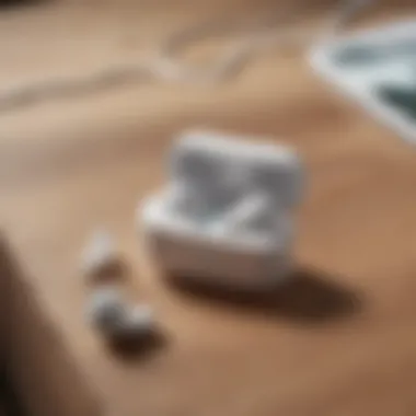 Utilizing Apple's Find My App Illustration of Apple's Find My app interface displaying AirPods location