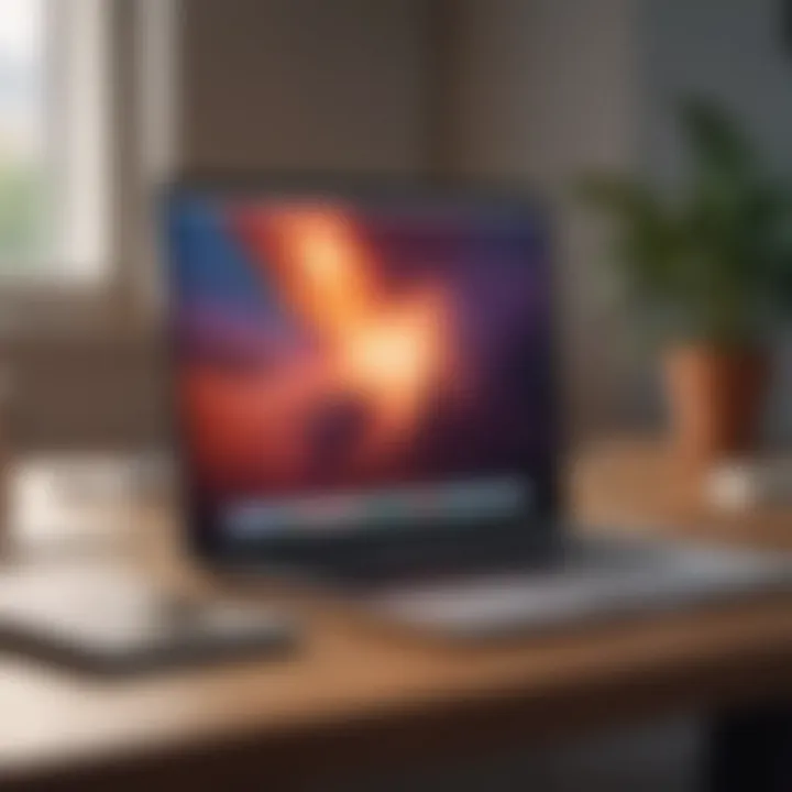 Elegant MacBook Air 2022 on desk