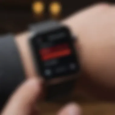 Apple Watch tracking calorie burn in real-time