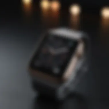 Close-up of Apple Watch features and specifications