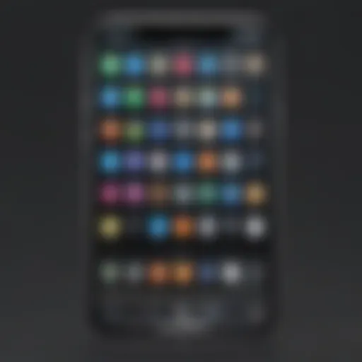 iPhone home screen showcasing app icons