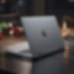 Sleek Apple laptop showcasing professional design