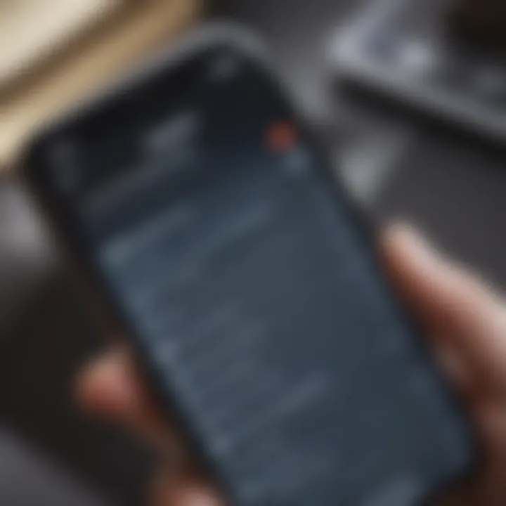 A close-up of an iPhone screen showcasing task management features