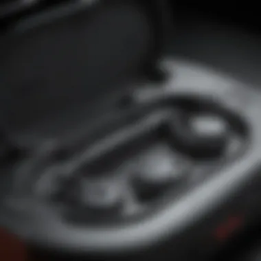 Detailed view of the advanced technology inside Powerbeats Pro charging case