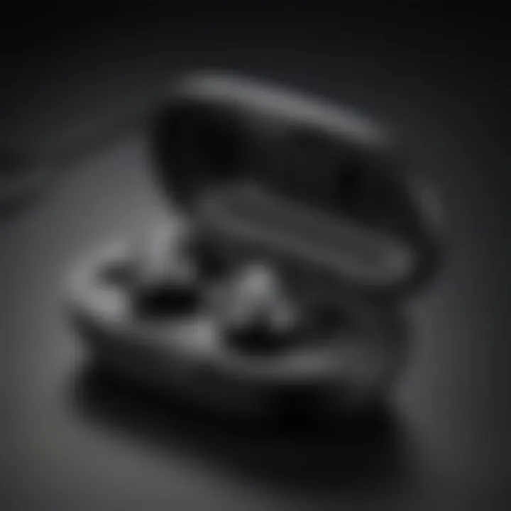 Close-up of the premium charging features of Powerbeats Pro case