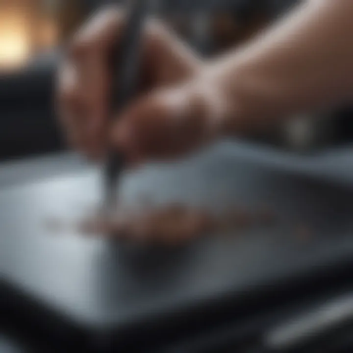 Precision and control with Wacom stylus