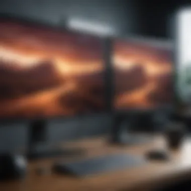 Productivity-focused Dual Monitors Side by Side