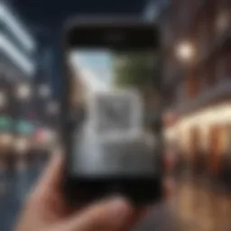 Scanning a QR code with an iPhone camera app