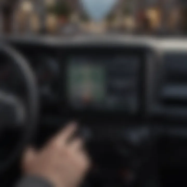 Jeep Wrangler navigating with Apple CarPlay navigation features