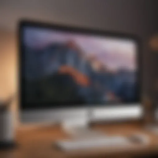 Sleek Apple iMac Display