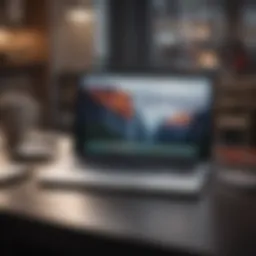 Sleek MacBook setup with US Cellular connectivity