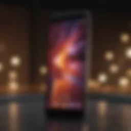 Luxury smartphone on a budget display