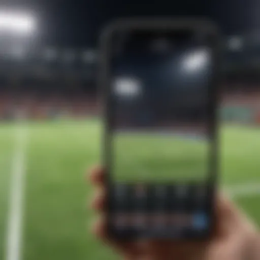 Innovative Sports Streaming Interface on iPhone