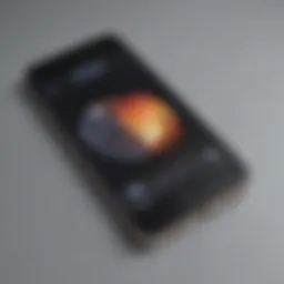 Sleek design of the latest Apple phone showcasing premium materials