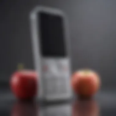 First Generation Apple Cell Phone First generation Apple cell phone showcasing its classic design