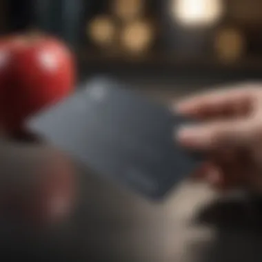 Visual representation of the Apple Card with pre-approval highlights