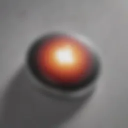 Close-up of Apple AirTag showcasing its sleek design