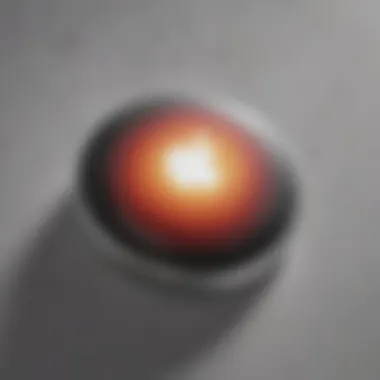 Close-up of Apple AirTag showcasing its sleek design