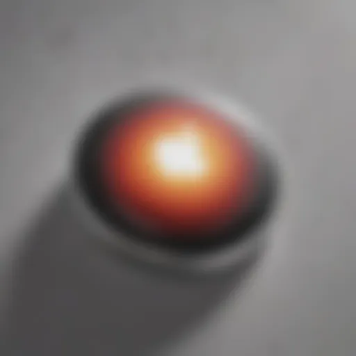 Close-up of Apple AirTag showcasing its sleek design