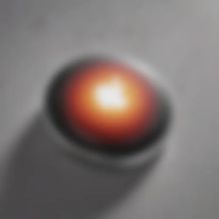 Close-up of Apple AirTag showcasing its sleek design