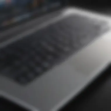 A close-up of MacBook Pro features highlighting efficiency