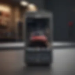 Detailed view of the Verizon iPhone showcasing its design.