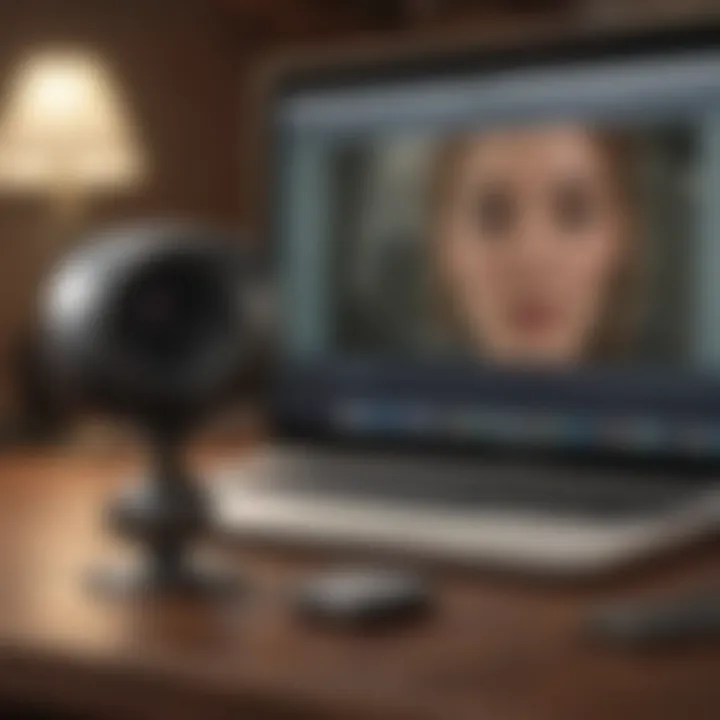 Illustration of webcam privacy settings on Mac