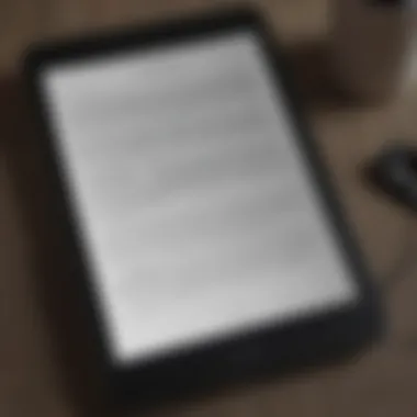 Illustration of text-to-speech function in Kindle app