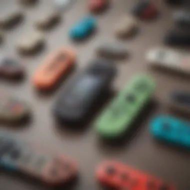 Artistically blurred image showcasing the versatility of NES Joy-Cons