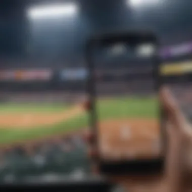 Streaming MLB game live on iPhone