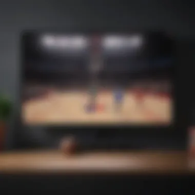 Apple TV interface displaying NBA game options