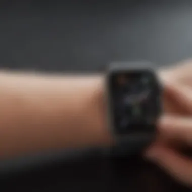 Demonstration of Zagg Apple Watch Protector's durability in everyday use